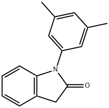 1-(3,5-dimethylphenyl)indolin-2-one 结构式