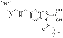1H-Indole-1-carboxylicacid,2-borono-5-[[[3-(dimethylamino)-2,2-dimethylpropyl]amino]methyl]-,1-(1,1-dimethylethyl)ester