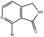 4-溴-1,2-二氢-3H-吡咯并[3,4-C]吡啶-3-酮 结构式