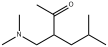 3-[(二甲基氨基)甲基]-5-甲基-2-己酮 结构式