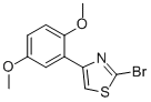 2-BROMO-4-(2,5-DIMETHOXYPHENYL)THIAZOLE 结构式