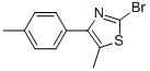 2-BROMO-5-METHYL-4-(4-METHYLPHENYL)THIAZOLE 结构式