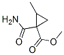 Cyclopropanecarboxylic  acid,  1-(aminocarbonyl)-2-methyl-,  methyl  ester 结构式