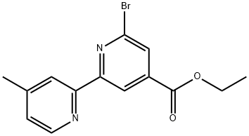 ETHYL 6-BROMO-4'-METHYL-2,2'-BIPYRIDINE-4-CARBOXYLATE 结构式