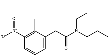 2-甲基-3-硝基-N,N-二丙基苯乙酰胺 结构式
