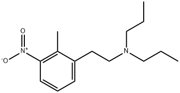 N,N-二丙基-2-甲基-3-硝基苯乙胺 结构式