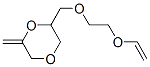 1,4-Dioxane,  2-[[2-(ethenyloxy)ethoxy]methyl]-6-methylene- 结构式