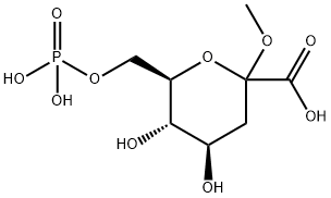 3-脱氧-D-阿拉伯糖-七吡喃葡萄糖苷-7-磷酸甲酯 结构式