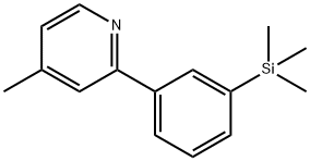 4-METHYL-2-(3-TRIMETHYLSILYLPHENYL)PYRIDINE 结构式