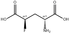 DL-THREO-4-FLUOROGLUTAMIC ACID 结构式