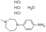 4-(4-甲基-1,4-二氮杂-1-基)苯胺三盐酸盐水合物 结构式