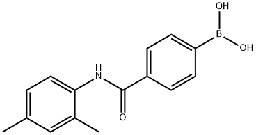 N-(2,4-二甲基苯基)-4-硼苯甲酰胺 结构式