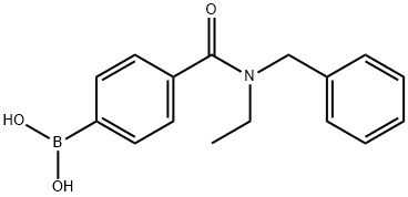 N-苄基-N-乙基-4-硼苯甲酰胺 结构式