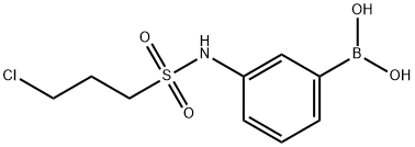 3-(3-氯丙基磺酰氨基)苯基硼酸 结构式