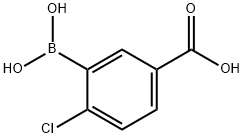 5-羧基-2-氯苯硼酸 结构式