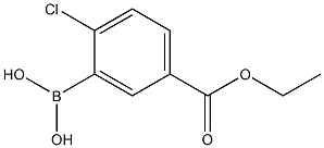 3-硼-4-氯苯甲酸乙酯 结构式