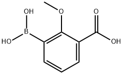 3-硼-2-甲氧基苯甲酸 结构式
