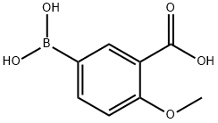 5-硼-2-甲氧基苯甲酸 结构式