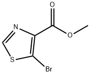 5-溴噻唑-4-羧酸甲酯 结构式