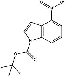 1-BOC-4-硝基吲哚 结构式