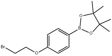 4-(2-溴乙氧基)苯基硼酸频哪醇酯 结构式