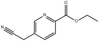 Ethyl 5-(cyanomethyl)-2-pyridinecarboxylate 结构式