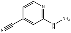 2-HYDRAZINYLPYRIDINE-4-CARBONITRILE 结构式