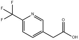 6-三氟甲基-3-吡啶乙酸 结构式