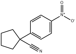 1-(4-硝基苯基)环戊甲腈 结构式