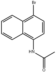 1-乙酰氨基-4-溴萘 结构式