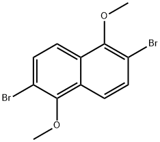 2,6-二溴-1,5-二甲氧基萘 结构式