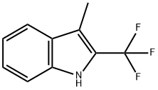 3-甲基-2-(三氟甲基)吲哚 结构式