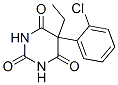 5-(o-Chlorophenyl)-5-ethyl-2,4,6(1H,3H,5H)-pyrimidinetrione 结构式
