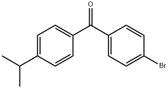 (4-溴苯基)(4-异丙基苯基)甲酮 结构式