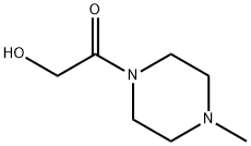 2-羟基-1-(4-甲基哌嗪-1-基)乙-1-酮 结构式