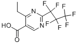 4-ETHYL-2-HEPTAFLUOROPROPYL-PYRIMIDINE-5-CARBOXYLIC ACID 结构式