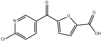 5-(6-CHLORONICOTINOYL)-2-FUROIC ACID 结构式