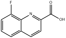 8-氟喹啉-2-羧酸 结构式