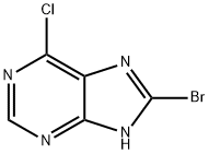 [8-溴-6-氯-9H-嘌呤] 结构式