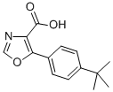 5-(4-TERT-BUTYLPHENYL)-OXAZOLE-4-CARBOXYLIC ACID 结构式