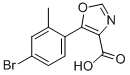 5-(4-溴-2-甲苯基)-4-噁唑羧酸 结构式