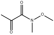 N-甲氧基-N-甲基-2-氧代丙酰胺 结构式