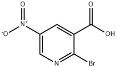 2-溴-5-硝基烟酸 结构式