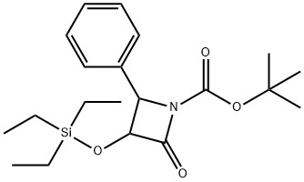 1-Azetidinecarboxylic acid, 2-oxo-4-phenyl-3-[(triethylsilyl)oxy]-, 1,1-dimethylethyl ester 结构式