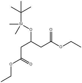 3-(叔丁基二甲基硅氧基)戊二酸二乙酯 结构式