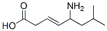 5-amino-7-methyl-3-octenoic acid 结构式