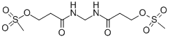 N,N'-METHYLENEBIS(2-CARBAMOYLETHYL) BIS(METHANESULFONATE) 结构式