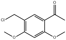 1-(5-CHLOROMETHYL-2,4-DIMETHOXY-PHENYL)-ETHANONE 结构式