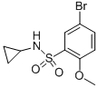 5-溴-N-环丙基-2-甲氧基苯磺酰胺 结构式