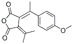 (E)-3-(1-(4-METHOXYPHENYL)ETHYLIDENE)-4-(PROPAN-2-YLIDENE)DIHYDROFURAN-2,5-DIONE 结构式